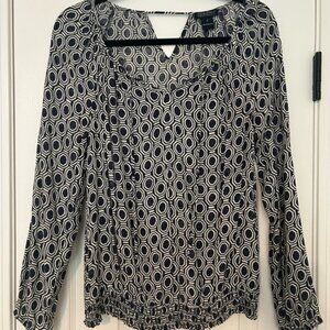 Lucky Brand | Navy Blouse